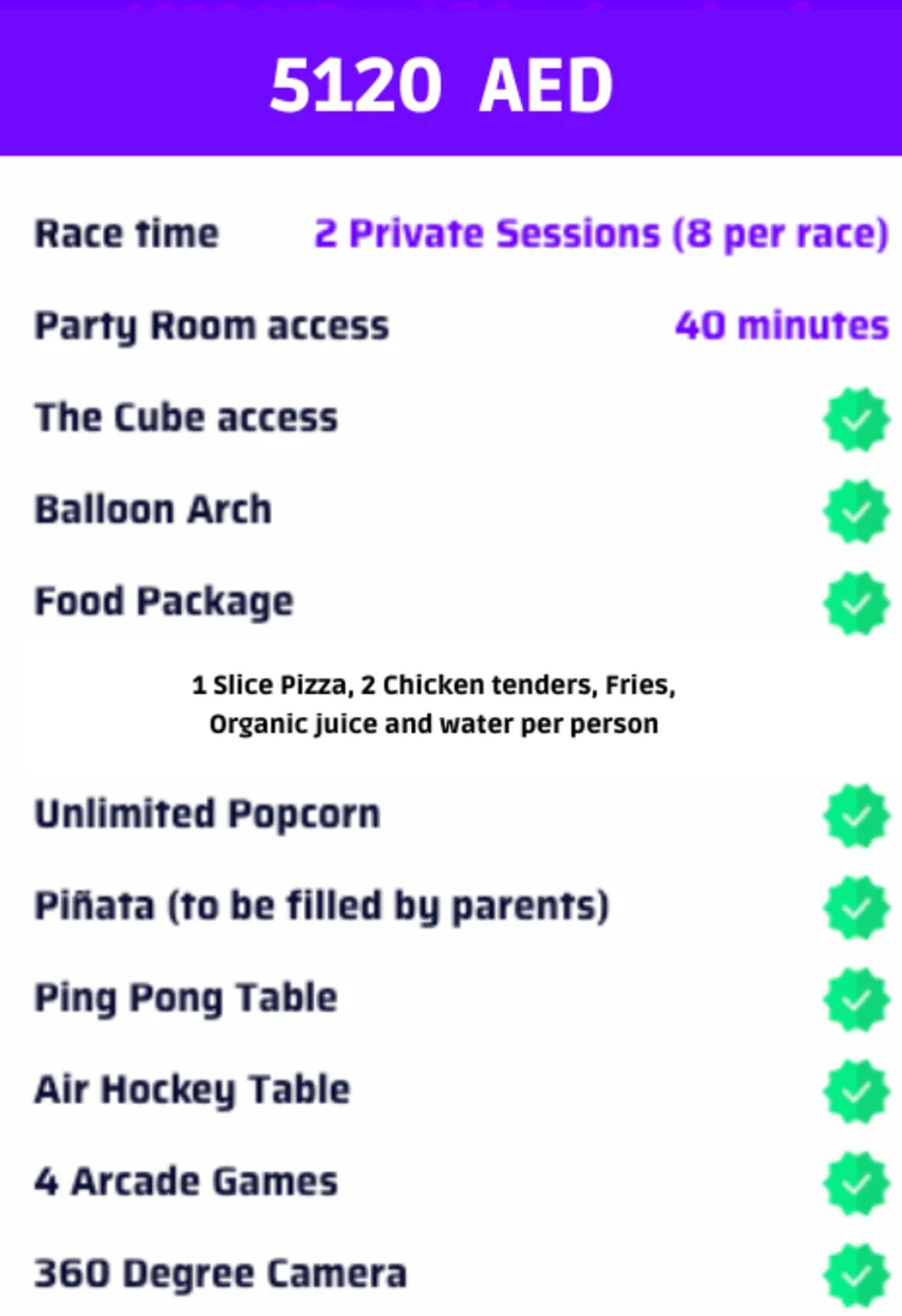Voyager - Birthday Package