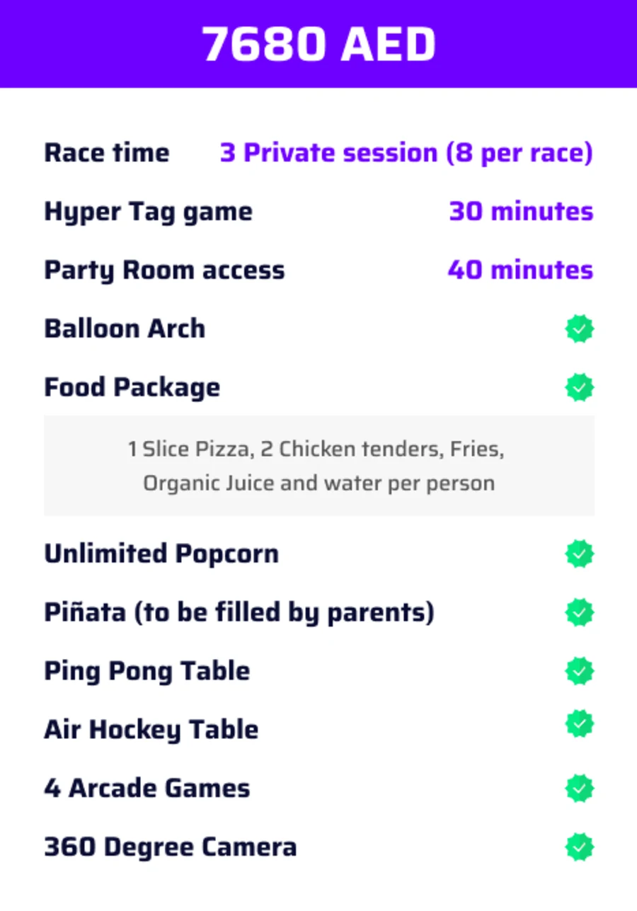 Pioneer - Birthday Package